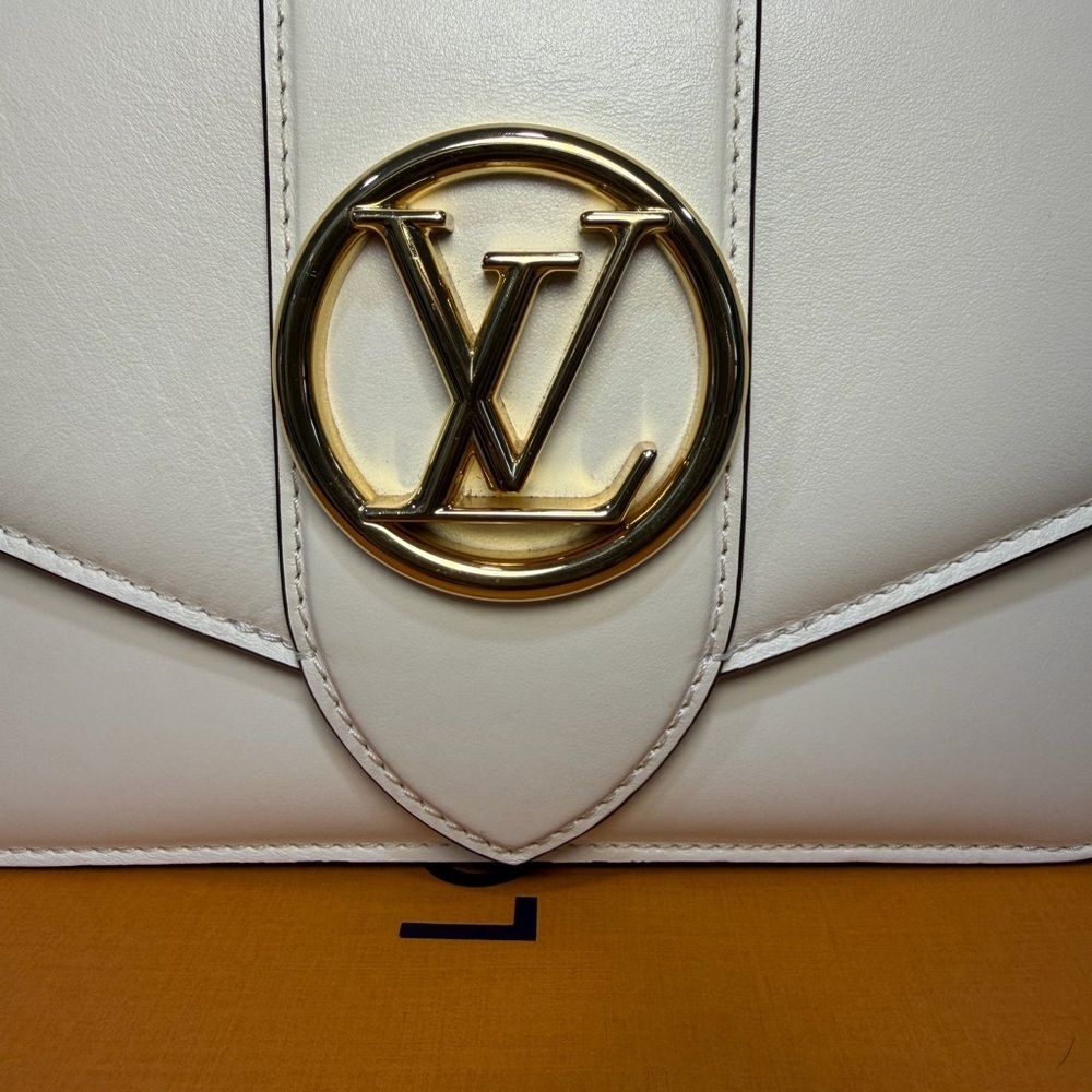 Louis Vuitton Pont 9 Crème with Blue Interior Calf skin - Picture 11 of 12